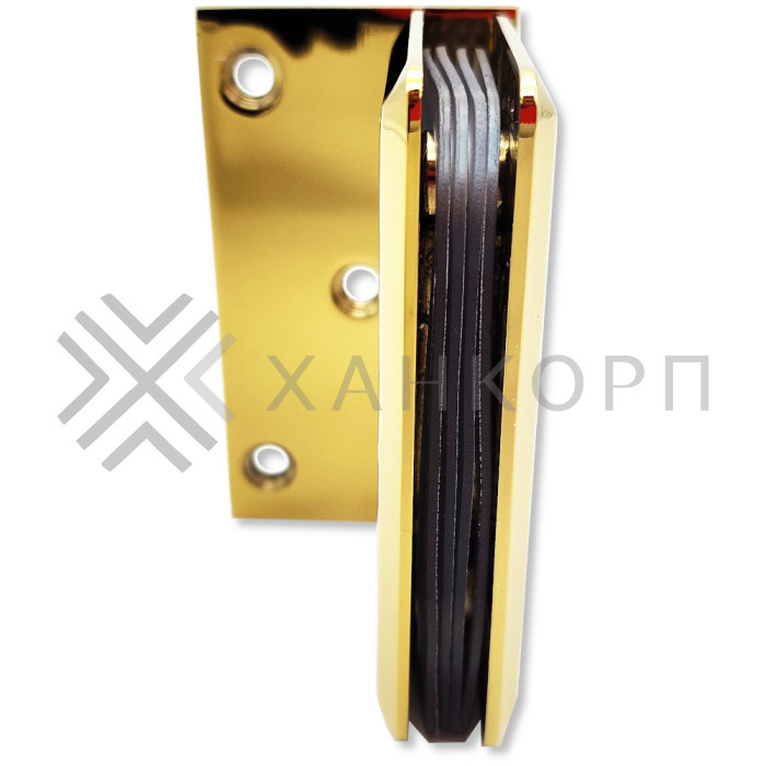 Петля Бета β FDP-20 стена-стекло с боковым креплением, цинк/золото