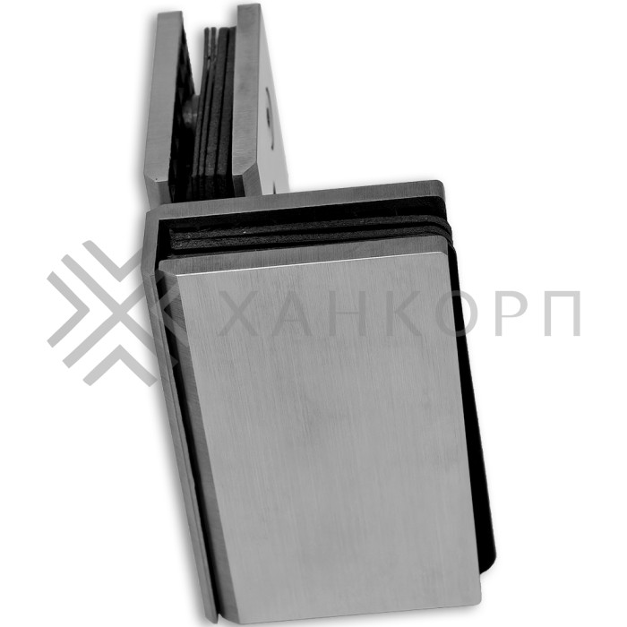Петля Альфа FDP-13 стекло-стекло 90°, нержавейка/матовый