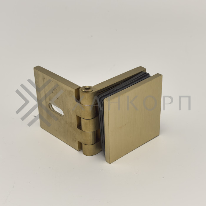 Коннектор Пегас FDK-100 стена-стекло 0°-180°, латунь/брашированное золото