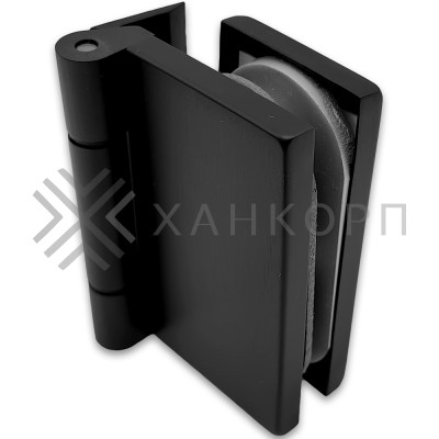 Петля FMP-14 для межкомнатной двери из стекла на коробку, алюминий/черный
