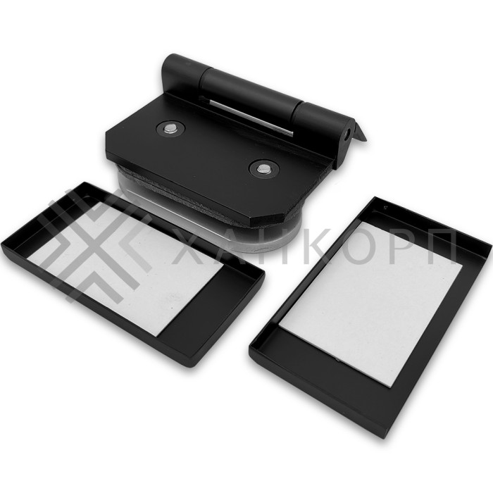 Петля FMP-14 для межкомнатной двери из стекла на коробку, алюминий/черный