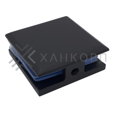 Коннектор Бета β FDK-22 стена-стекло 90˚, нержавейка/черный