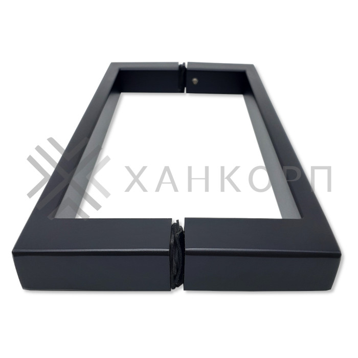 Ручка скоба FDR-76, 20х10х200 мм, нержавейка/черный