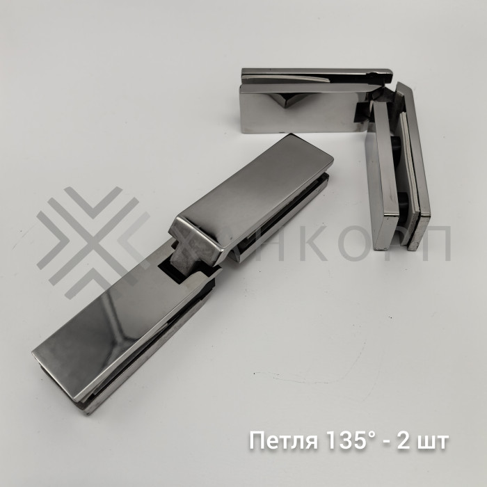 Трапециевидный распашной комплект Юнона FDS-104, 750х620х750х2000 мм, нержавейка/черный