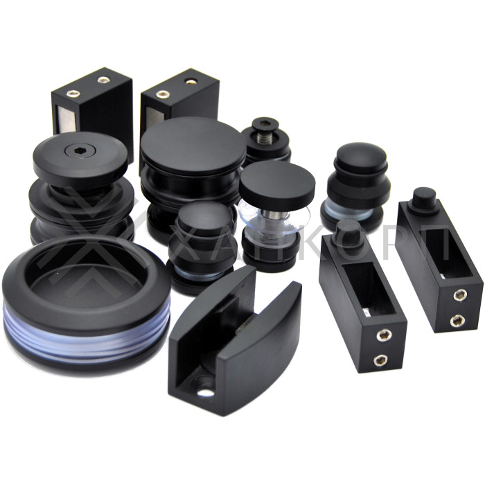 Раздвижная система Альфа FDS-1 нержавейка/черный