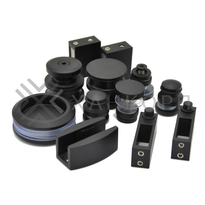 Раздвижная система Альфа FDS-1 нержавейка/черный