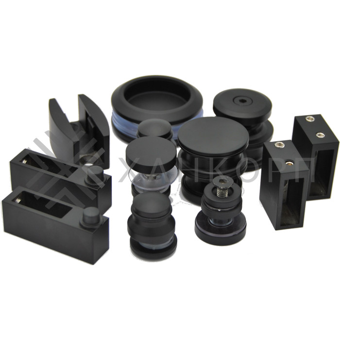 Раздвижная система Альфа FDS-1 нержавейка/черный