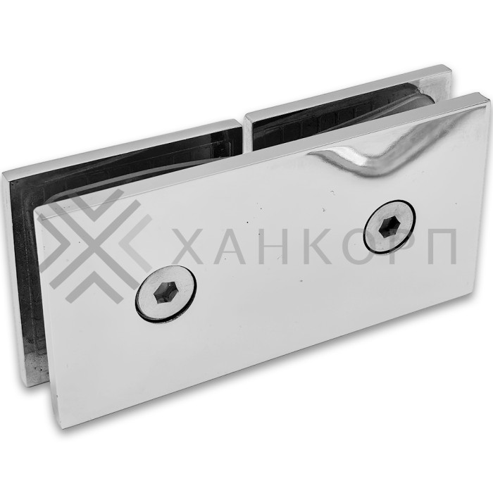 Коннектор Альфа α FDK-16 стекло-стекло 180˚, цинк/хром