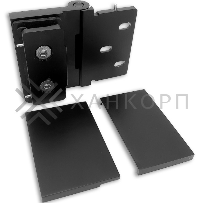 Петля Майя FDP-172 стена-стекло 90˚ открывание внутрь, латунь/черный