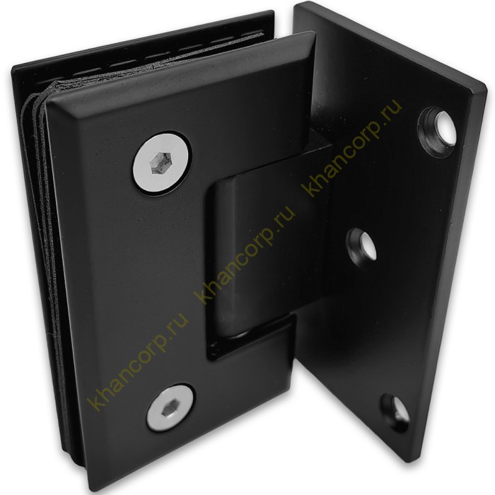 Петля Бета β FDP-20E стена-стекло с боковым креплением, нержавейка/черный