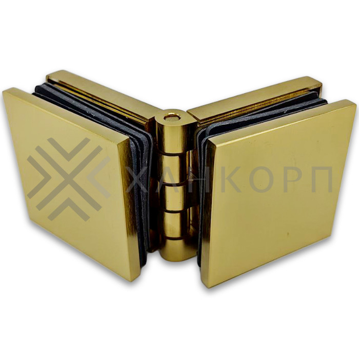 Коннектор Пегас FDK-101 стекло-стекло 0°-180° латунь/брашированное золото