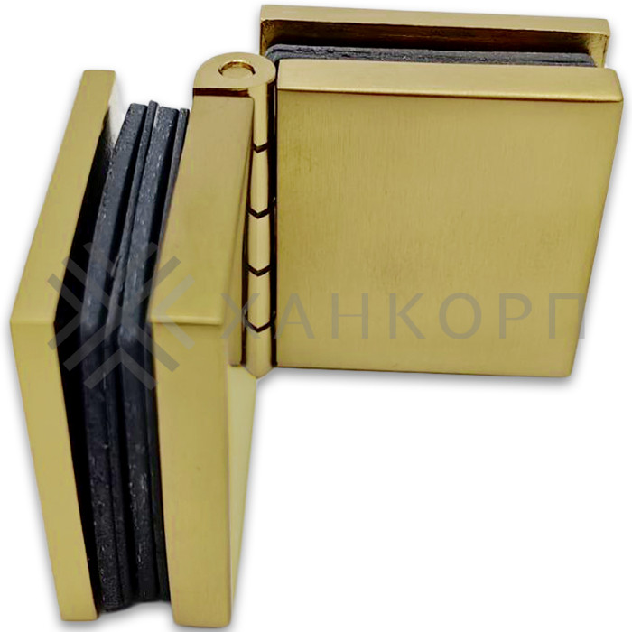 Коннектор Пегас FDK-101 стекло-стекло 0°-180° латунь/брашированное золото