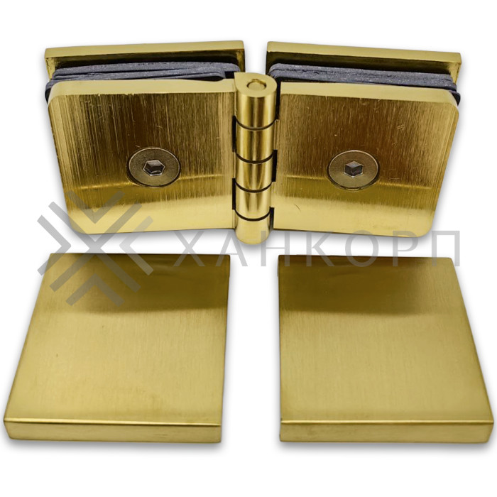 Коннектор Пегас FDK-101 стекло-стекло 0°-180° латунь/брашированное золото