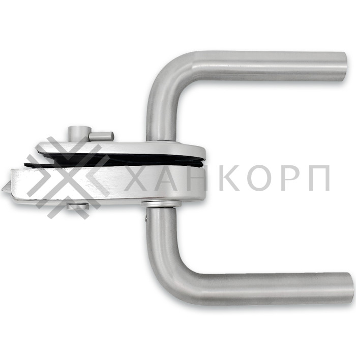 Замок сантехнический FMZ-32.1 для двери из стекла, с притвором, алюминий/анодированный