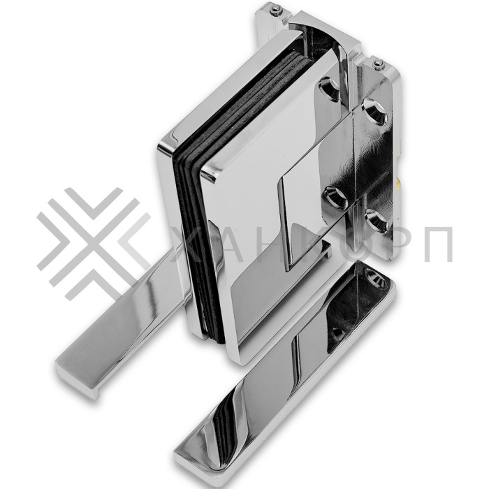 Петля Афина FDP-131 стена-стекло с центральным креплением, латунь/хром