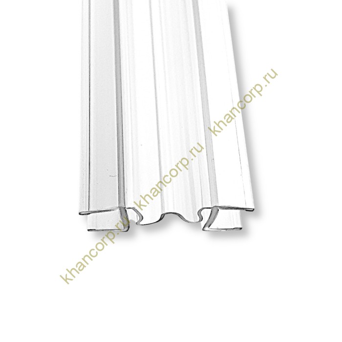 Уплотнитель ПРЕМИУМ гармошка прозрачный 2.5 м под стекло 6 мм FDPP-410.6 