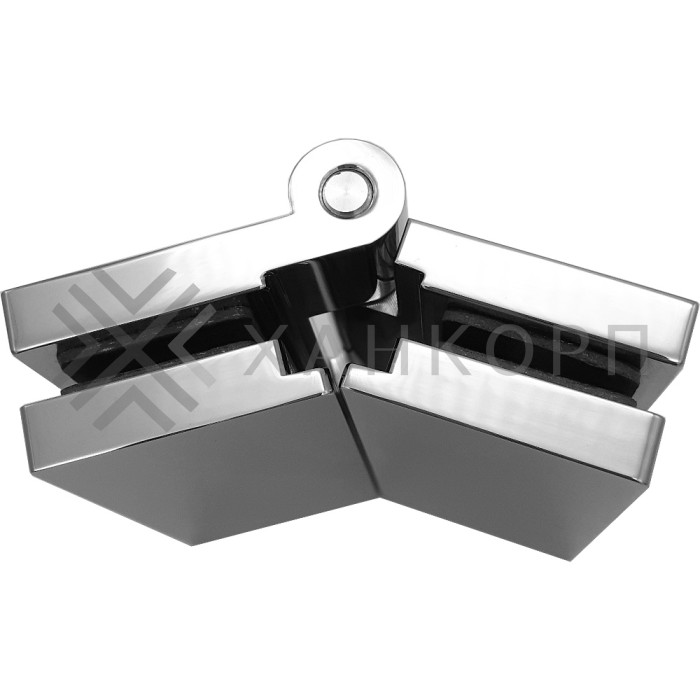 Петля Гера FDP-121 стекло-стекло 180˚, латунь/хром