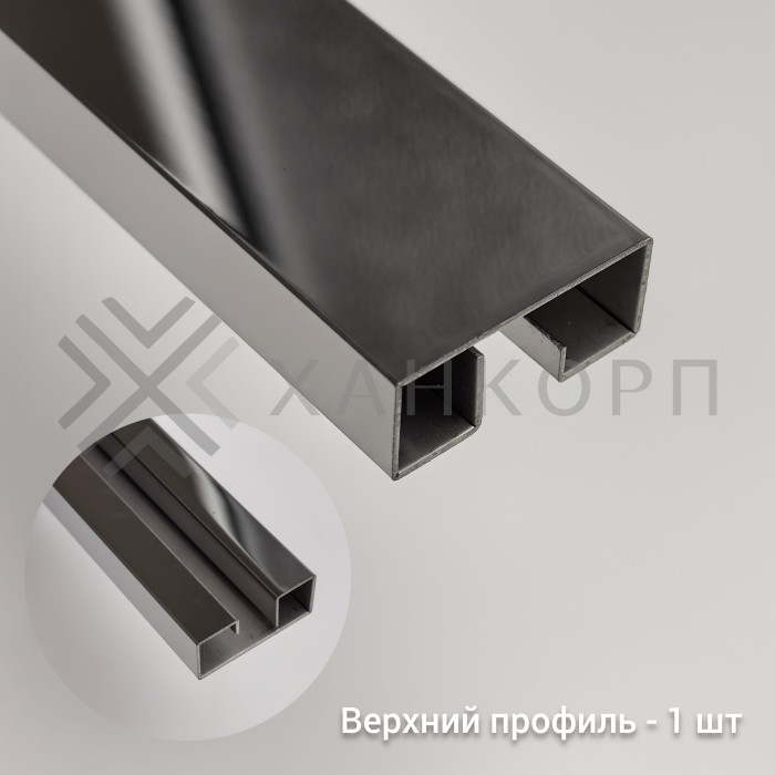 Трапециевидный распашной комплект Юнона FDS-104, 750х620х750х2000 мм, нержавейка/полированный