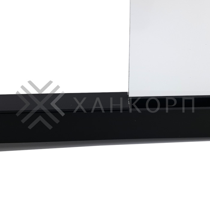 Верхняя заглушка FDPA-500.1 для п-образного профиля 19х13х2 мм,1 м, алюминий/черный