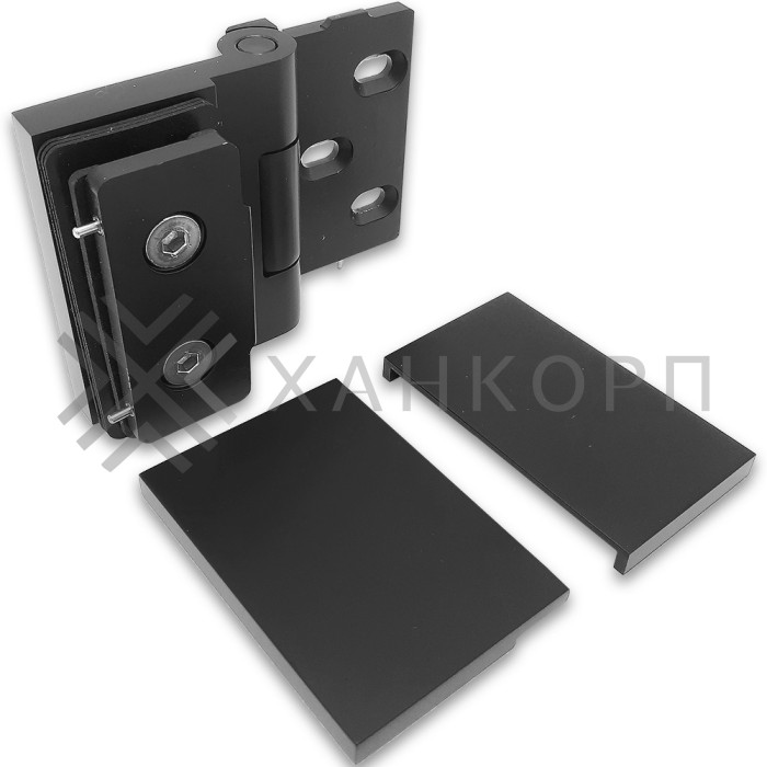 Петля Майя FDP-170 стена-стекло 90˚ открывание наружу, латунь/черный