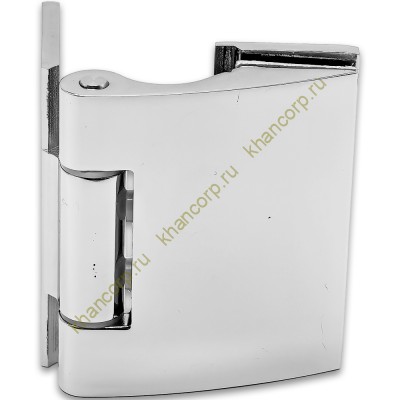 Петля Европа FDP-114 стена-стекло 90° без крышек, цинк/хром