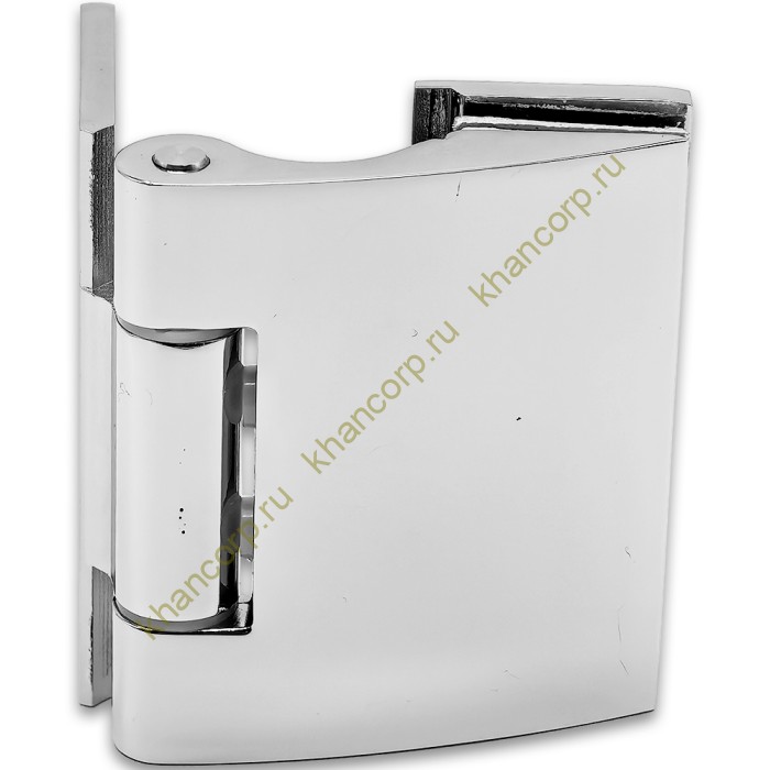 Петля Европа FDP-114 стена-стекло 90° без крышек, цинк/хром