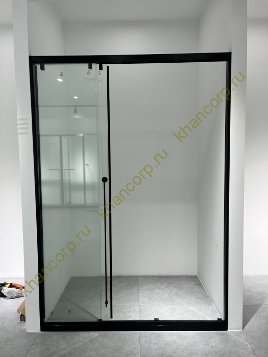 Раздвижная система Нимфа FDS-9 в проем телескопическая, нержавейка/черный