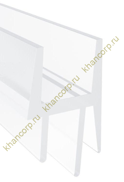 Уплотнитель FDPP-439.8 ПРЕМИУМ нижний ус-7мм, ус-11мм,прозрачный 1,1 м под стекло 8 мм