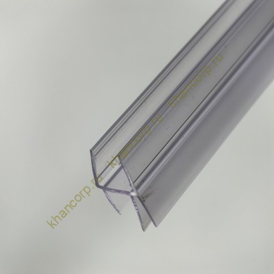 Уплотнитель FDPP-439.8 ПРЕМИУМ нижний ус-7мм, ус-11мм,прозрачный 1,1 м под стекло 8 мм