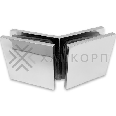 Коннектор Альфа α FDK-18 стекло-стекло 135˚, цинк/хром