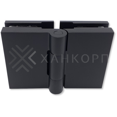 Петля Майя FDP-171 стекло-стекло 180˚, латунь/черный