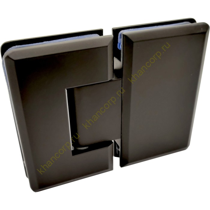 Петля Бета β FDP-22E стекло-стекло 180˚, нержавейка/черный