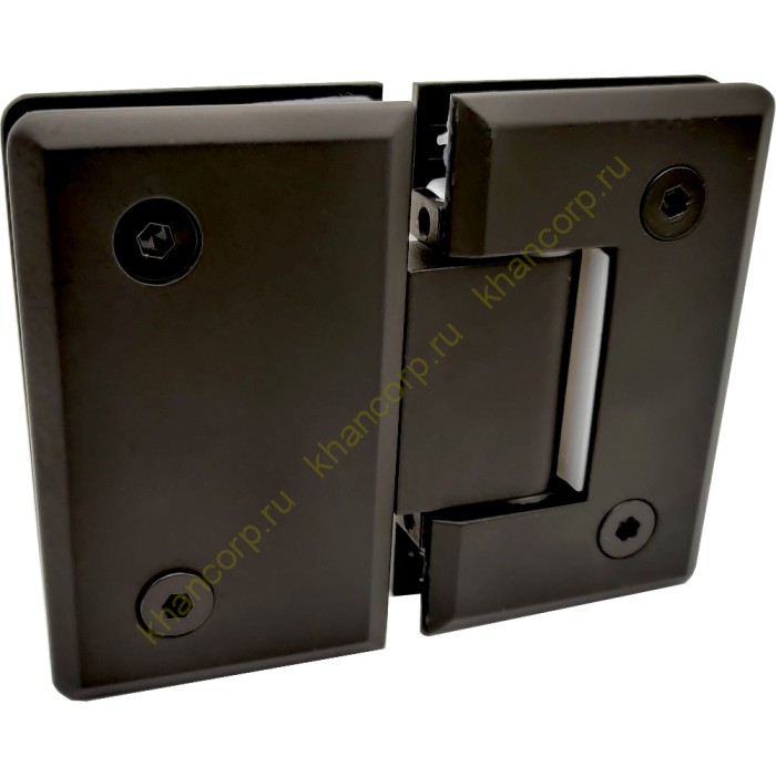 Петля Бета β FDP-22E стекло-стекло 180˚, нержавейка/черный