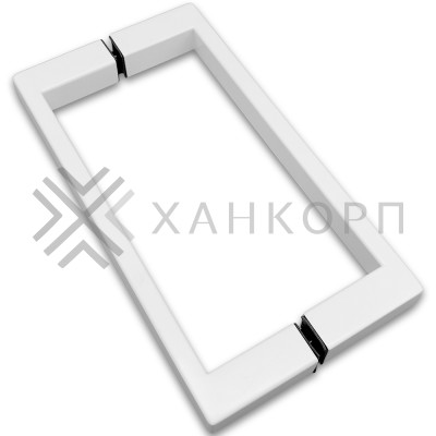 Ручка скоба FDR-76, 20х10х200 мм, нержавейка/белый