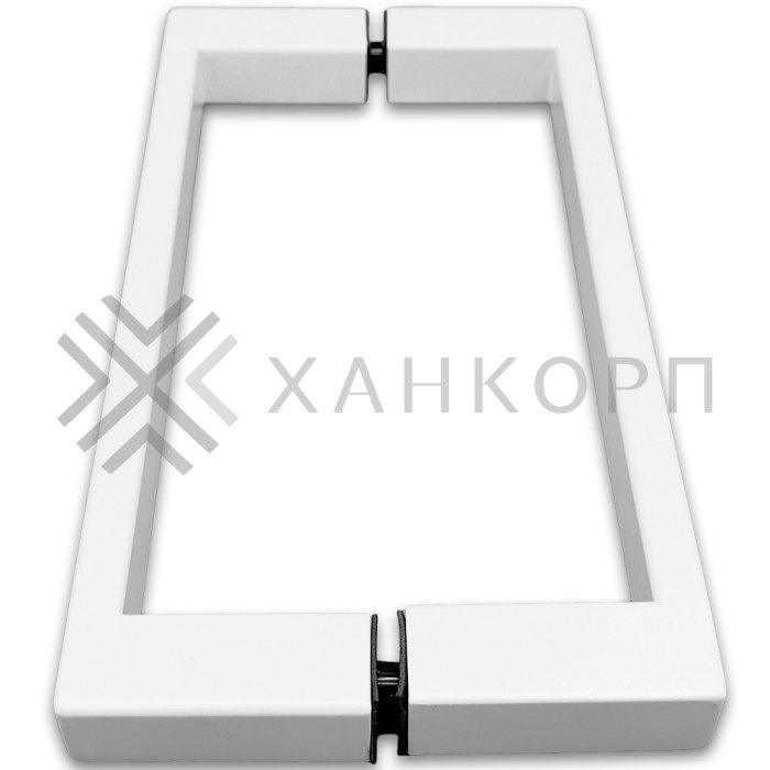 Ручка скоба FDR-76, 20х10х200 мм, нержавейка/белый