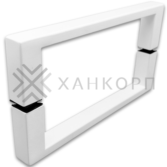 Ручка скоба FDR-76, 20х10х200 мм, нержавейка/белый