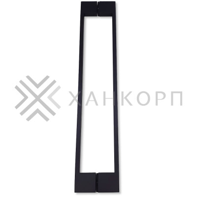 Ручка скоба FDR-92, 10х15х450х1.0 мм, нержавейка/черный