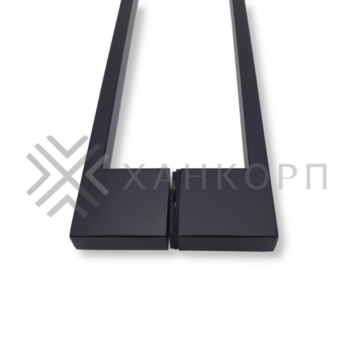 Ручка скоба FDR-92, 10х15х450х1.0 мм, нержавейка/черный