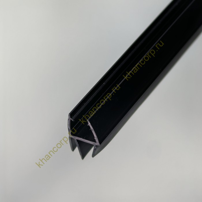 Уплотнитель FDPP-439.8 ПРЕМИУМ нижний ус-7мм, ус-11мм,черный 1,1 м под стекло 8 мм