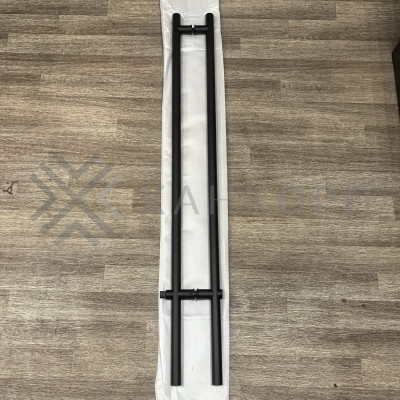 Ручка FKR-213 для стеклянной двери 35x1125х1500х1 м с замком, нержавейка/черный