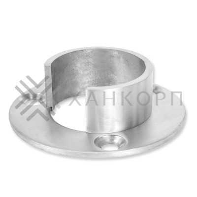 Фланец FOP-233 для поручня круглого Ø48.3 мм с пазом, нержавейка/матовый