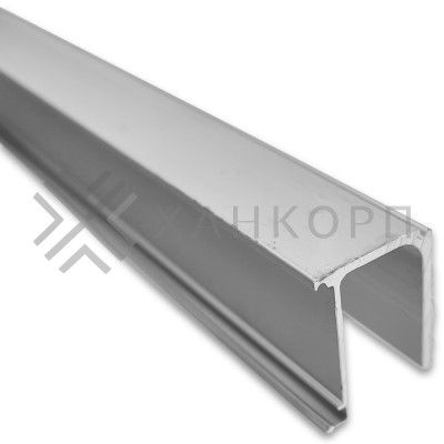 Крепления неподвижного стекла FDS-155.2 к треку для системы FDS-15 длиной 2 м, алюминий/анодированный