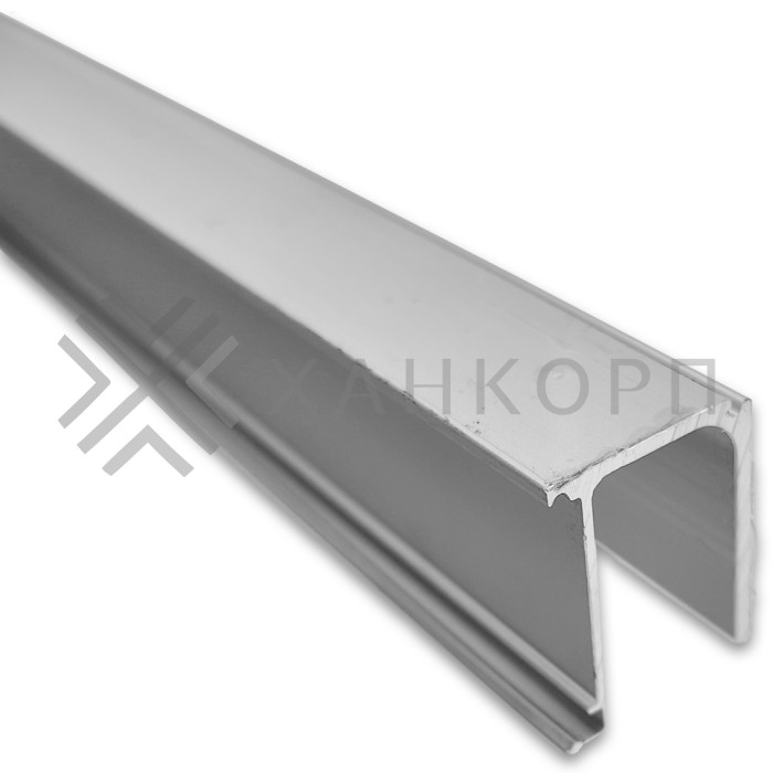 Крепления неподвижного стекла FDS-155.2 к треку для системы FDS-15 длиной 2 м, алюминий/анодированный