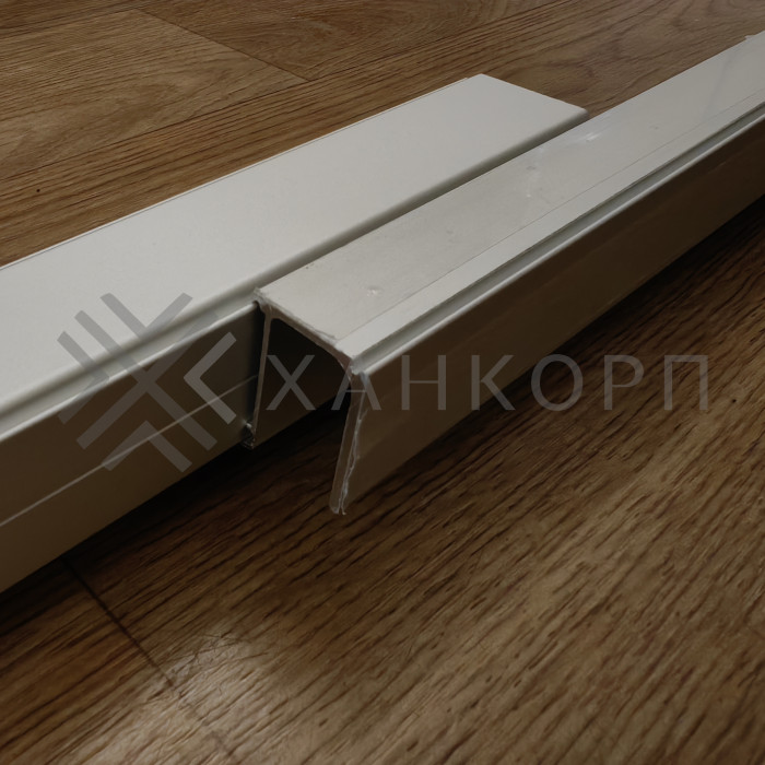 Крепления неподвижного стекла FDS-155.2 к треку для системы FDS-15 длиной 2 м, алюминий/анодированный