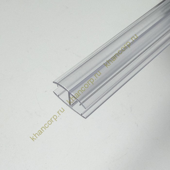 Уплотнитель H-образный для стекла 10 мм прозрачный, 3 м, FDPP-180.10 PVC/CL