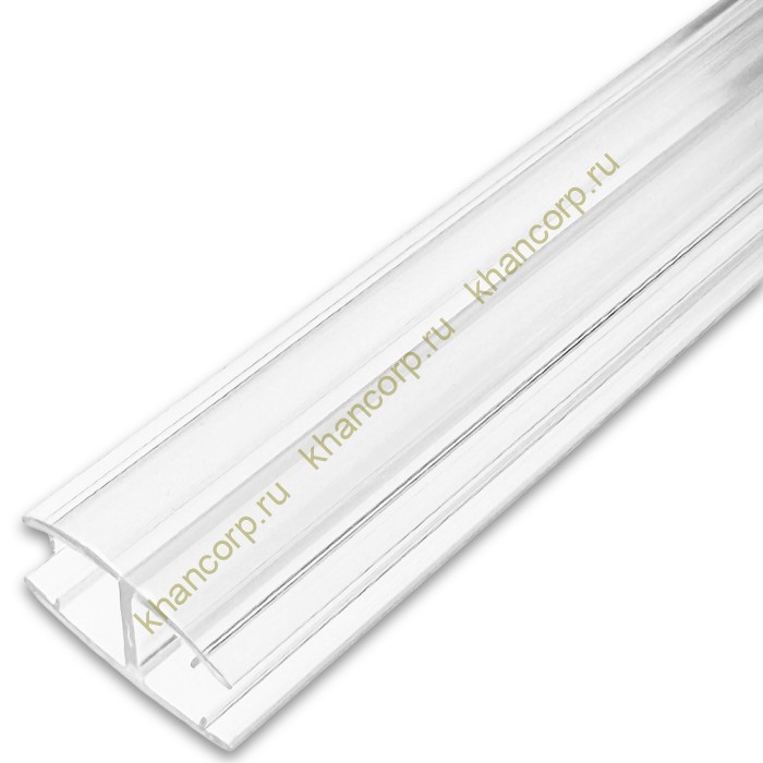 Уплотнитель H-образный для стекла 10 мм прозрачный, 3 м, FDPP-180.10 PVC/CL