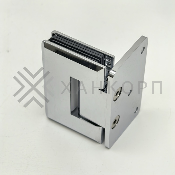 Петля Бета β FDP-20 стена-стекло с боковым креплением, латунь/хром