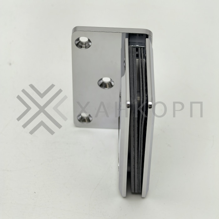 Петля Бета β FDP-20 стена-стекло с боковым креплением, латунь/хром