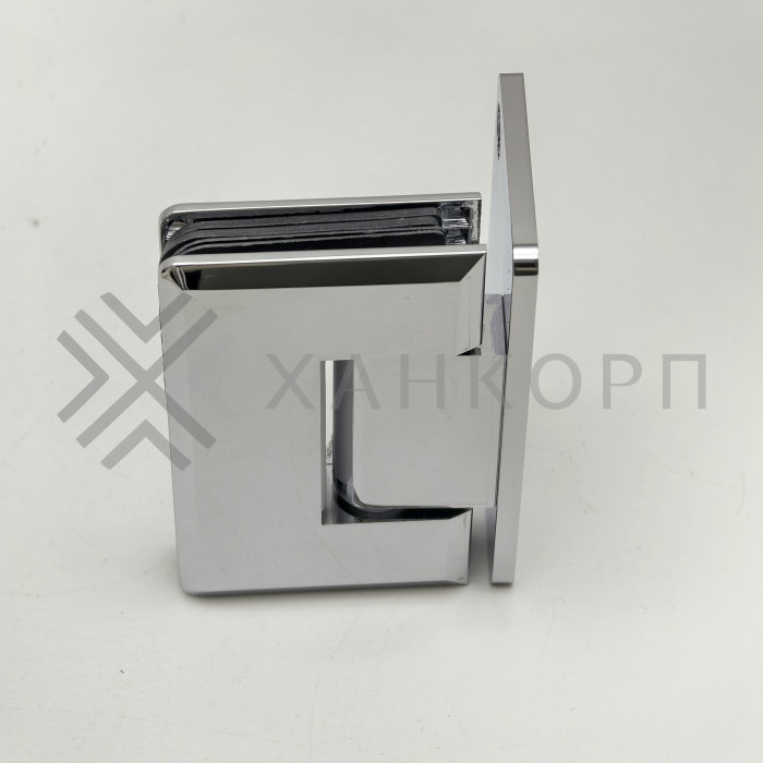 Петля Бета β FDP-20 стена-стекло с боковым креплением, латунь/хром