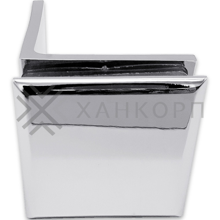 Коннектор Бета β FDK-23 стена-стекло 90˚ с пластиной, цинк/хром